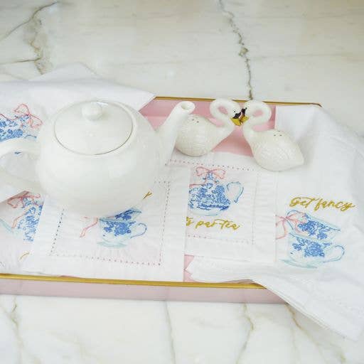 High Tea Embroidered Bar Towel Set