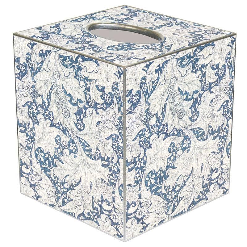 Wedgewood Blue Floral Tissue Box Cover