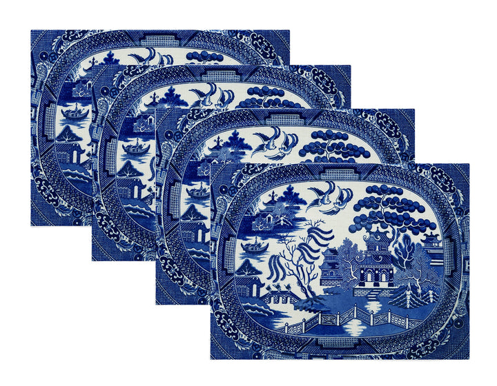 Blue Willow Linen Placemats